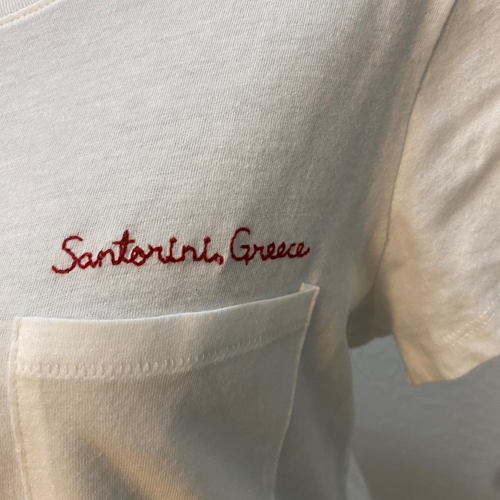 T-shirt, Soft A & F Collection, Santorini Greece, L, New - Picture 3 of 5